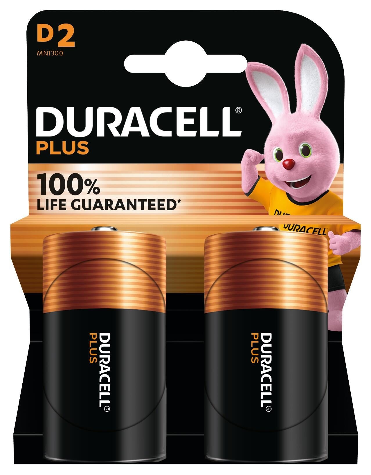 Duracell Plus D alkaline batterijen 2 stuks