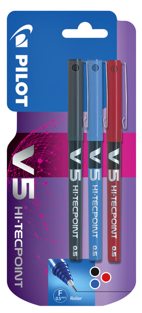Pilot V5 Fijn 3st Assorti