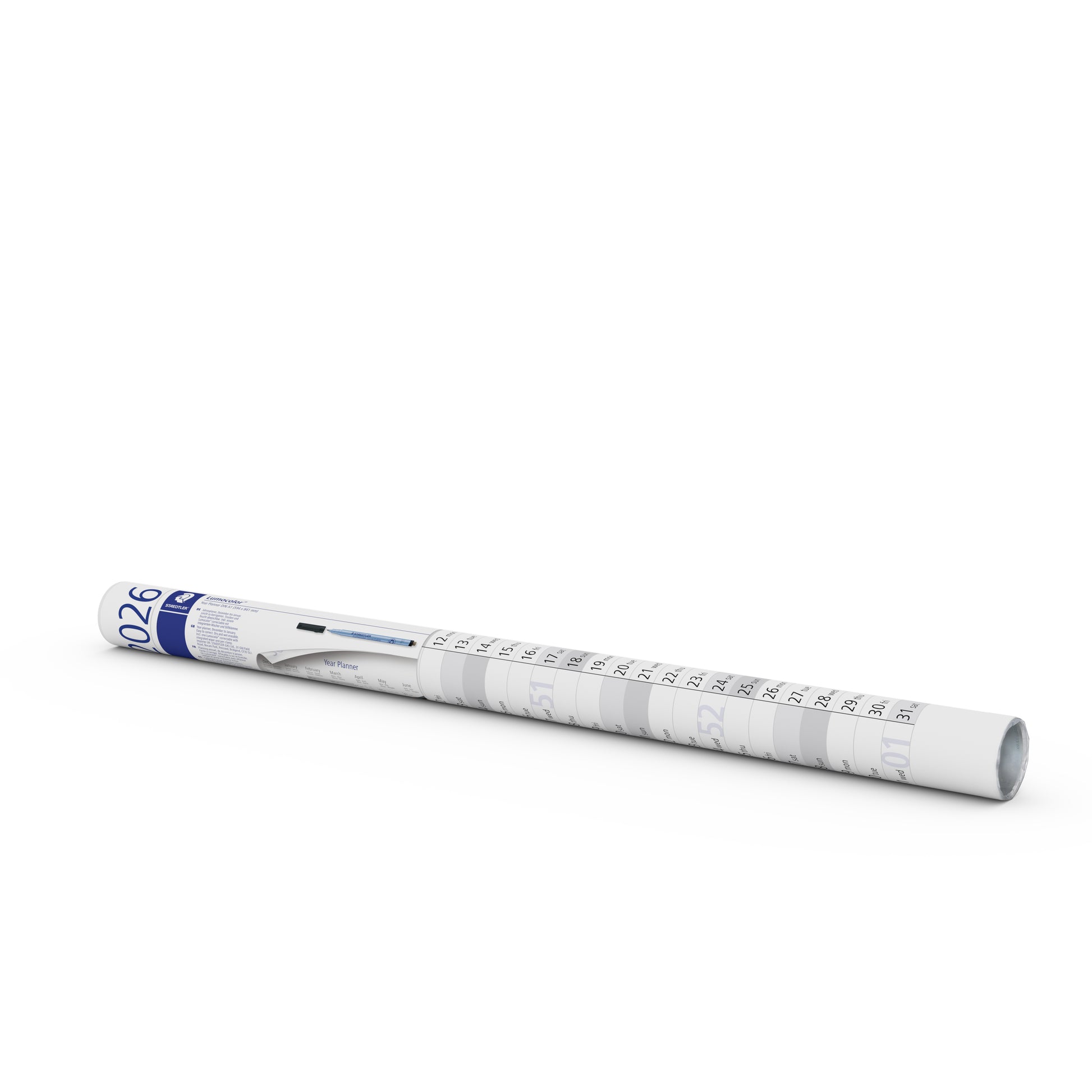 Jaarplanner 2025 Staedtler 84x60cm oprolbaar - 2