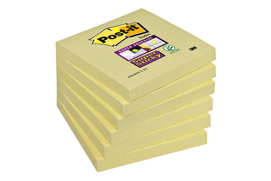 Post-it Super Sticky Notities 76x76mm Geel