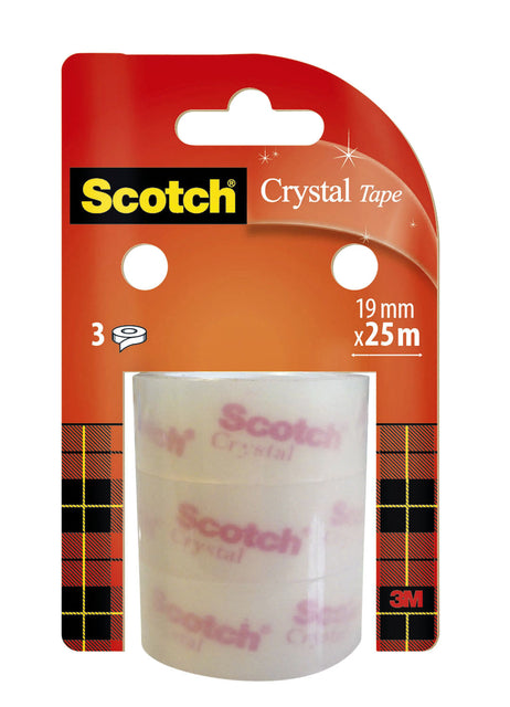 Scotch Crystal 19mmx25m transparant plakband