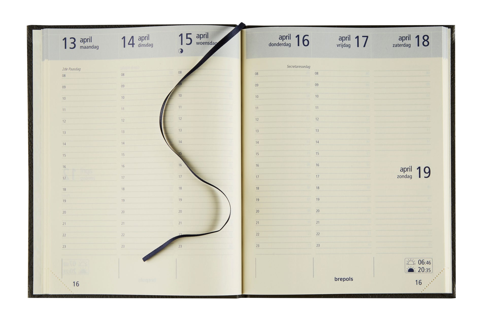 Agenda 2025 Brepols Optivision Lucca A5 1 Week op 2 Pagina's - 8