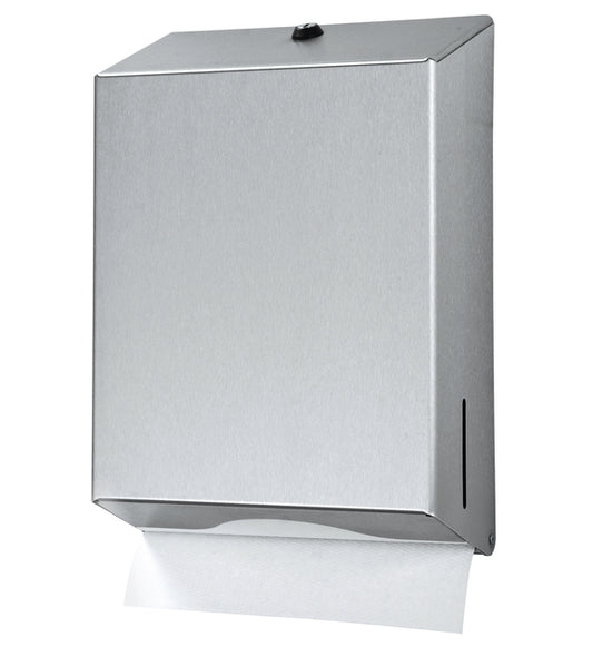 Euro RVS Maxi poetspapierdispenser, hygiënisch en eenvoudig bij te vullen