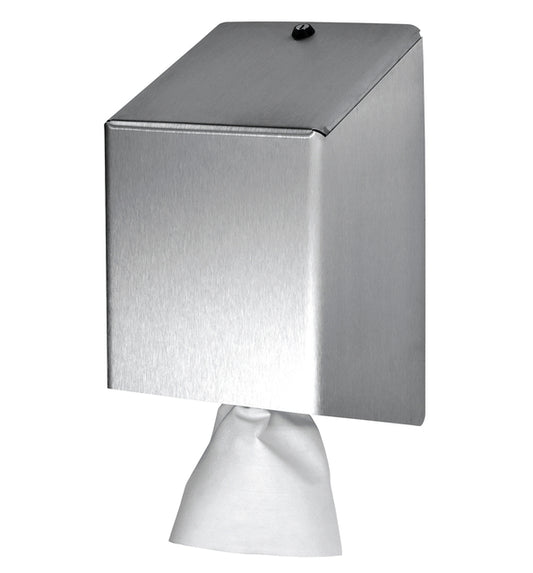 Midi poetsroldispenser RVS Euro Products, hygiënisch en afsluitbaar