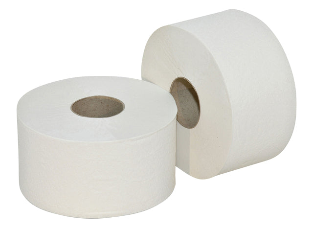 Toiletpapier Euro Products Q5 Mini Jumbo 2-laags 180m wit - 2