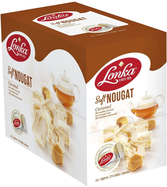 Lonka Nougat met Caramel Doos 214 stuks