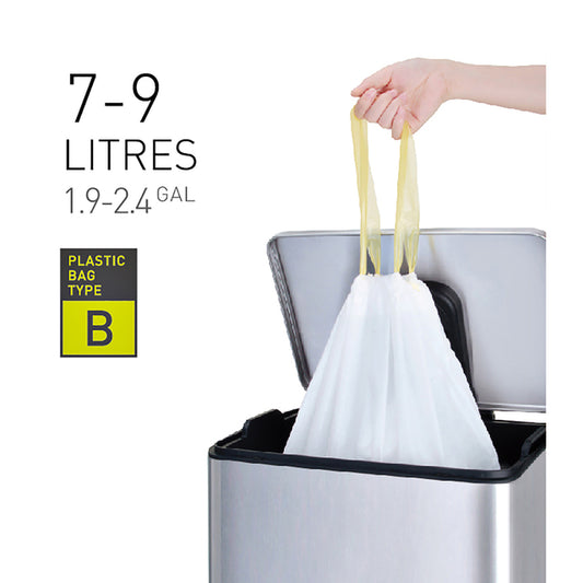 Afvalzak EKO MDPE type B 40x45cm 7-9L wit