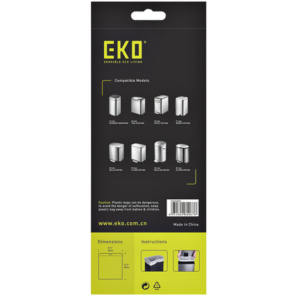 Afvalzak EKO MDPE type D 55x55cm 18-21L wit - 3