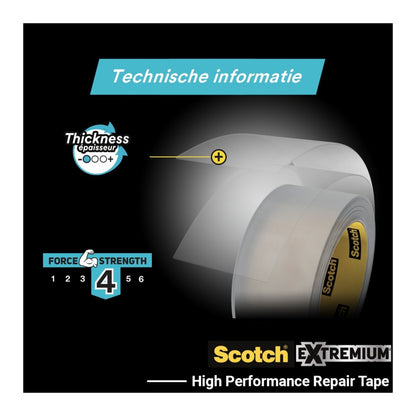 Scotch Extremium Invisible Plakband 48mmx25m - 3