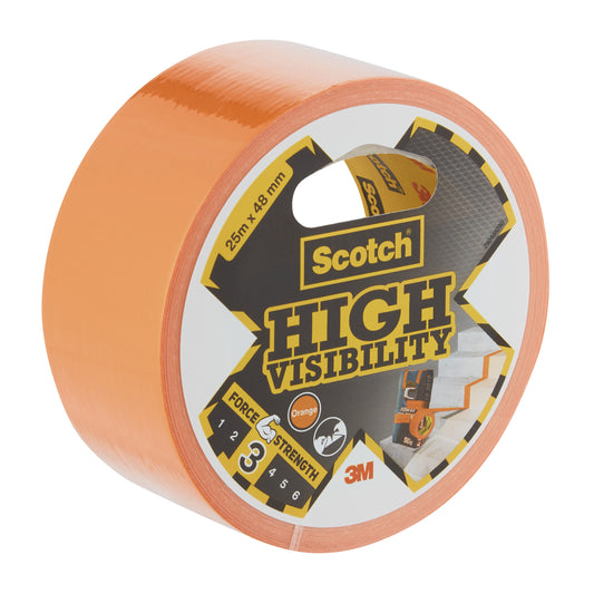 Scotch High Visibility Duct Tape 48mmx25m oranje voor zichtbaarheid