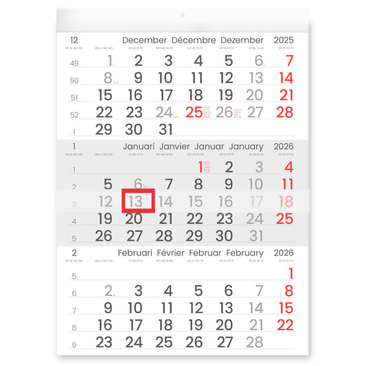 3-Maandkalender 2025 INNI Manager compact 30x40cm