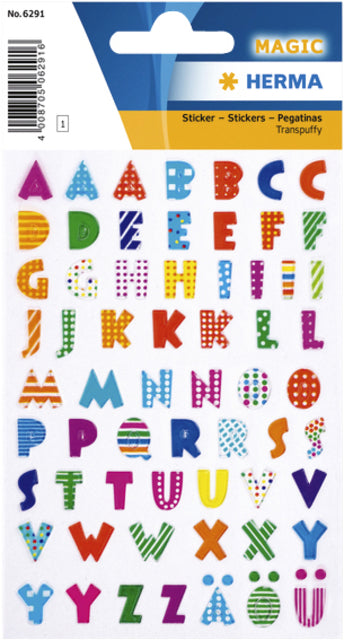 HERMA Kleurrijke zelfklevende etiketten met stone letters, 1 set - 2