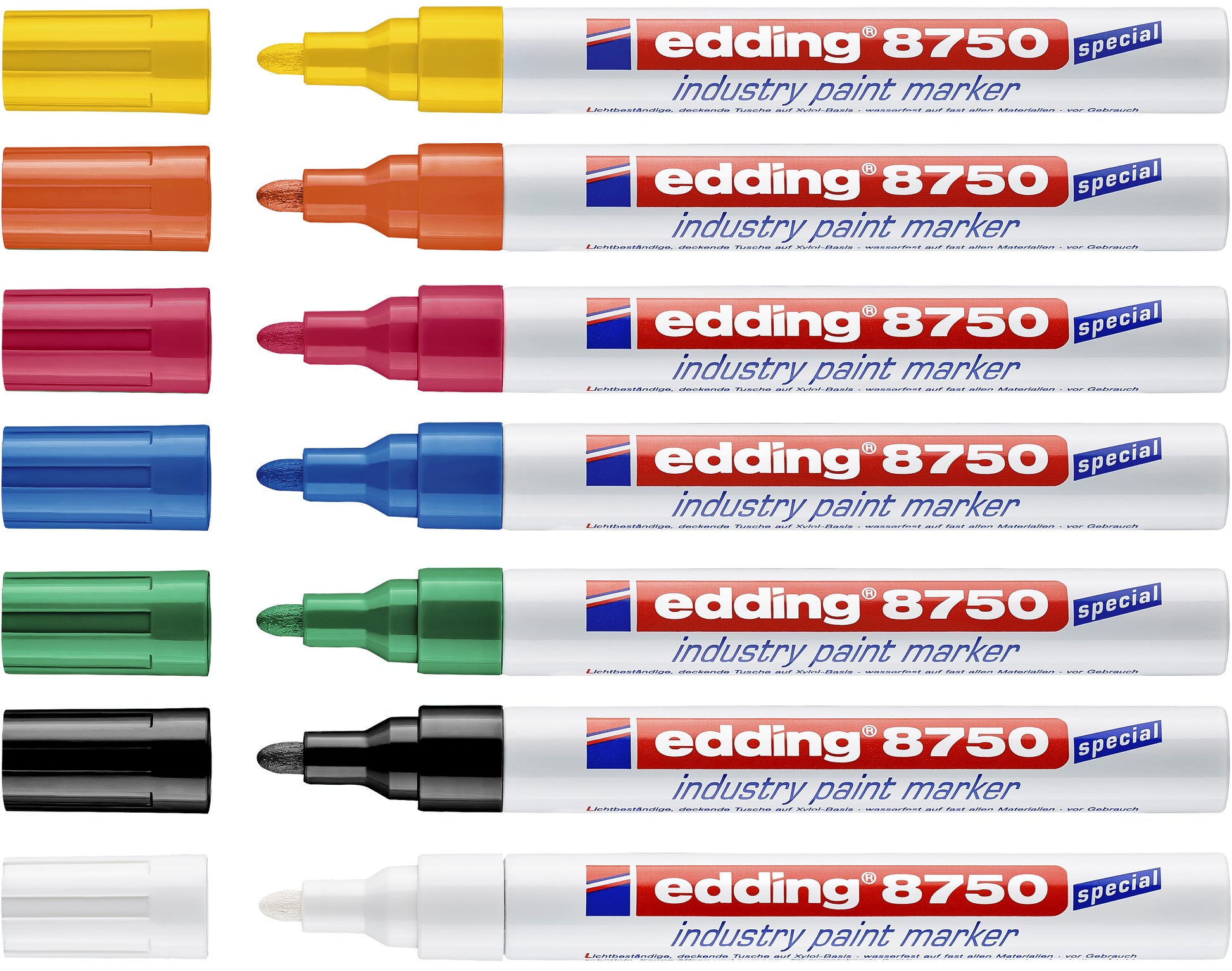 Viltstift edding 8750 lak rond 2-4mm oranje