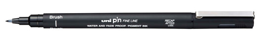 Uni-ball Pin Brush Fineliner 0,6mm zwart voor illustraties