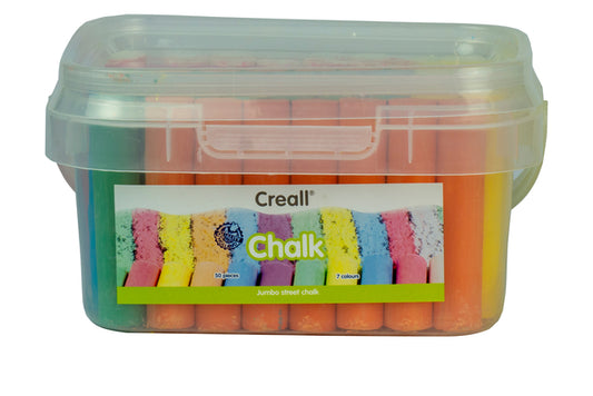 Stoepkrijt Creall 50 stuks in 6 kleuren