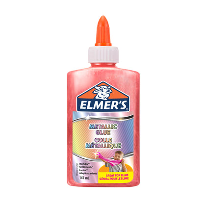 Elmer's Kinderlijm Metallic Roze 147ml, wasbaar en kindveilig - 3
