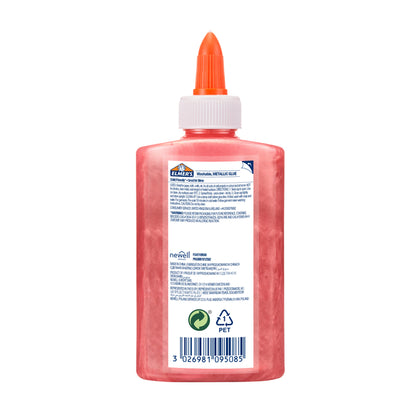Elmer's Kinderlijm Metallic Roze 147ml, wasbaar en kindveilig - 4