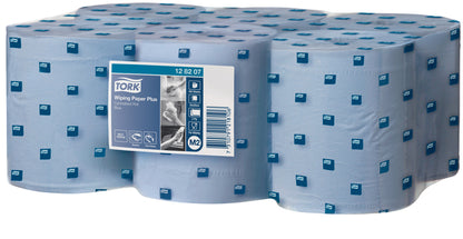 Poetspapier Tork Wiping Plus M2 blauw 6 rollen 157 m - 3