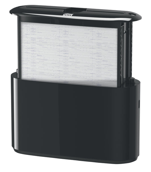 Handdoekdispenser Tork H2 Countertop Zwart 552208
