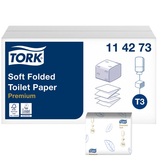 Tork T3 Premium Vouwtoiletpapier 2-laags 30 Bundels