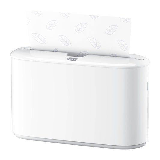 Handdoekdispenser Tork H2 multifold wit, compact en hygiënisch