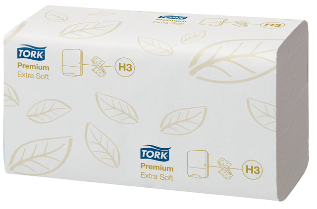 Tork H3 Premium Z-vouw Handdoekpapier Wit 200 Vel - 2