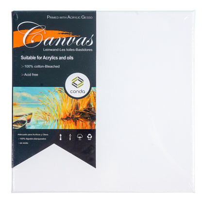 Canvas Conda 20x20 cm Gebleekt Katoen