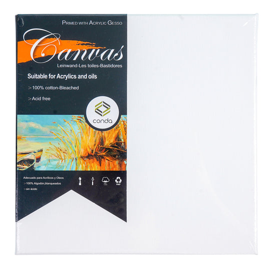 Canvas Conda 20x20 cm Gebleekt Katoen