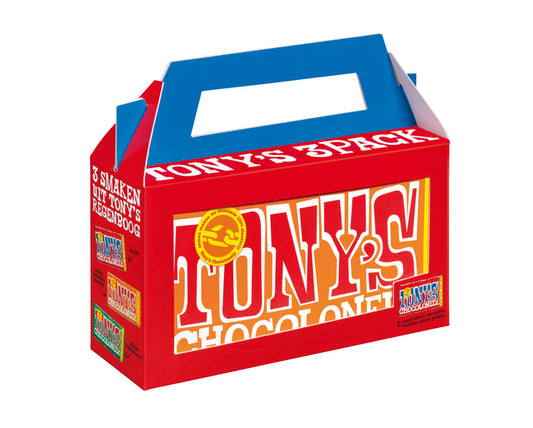 Tony's Regenboog Repen 3-pack – Fairtrade melkchocolade