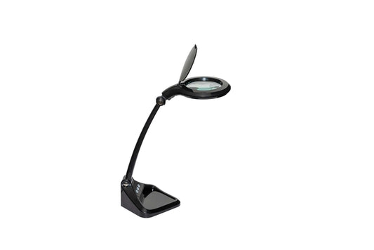 Loeplamp Maul Iris LED dimbaar zwart voor precisie-werk
