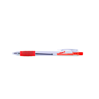 Office Click Balpen Rood met Rubber Grip - 2
