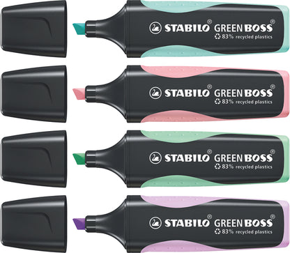 Stabilo Green Boss Pastel Set 4 Stuks - 3