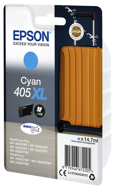 Epson 405XL T05H24 Blauwe Inktcartridge