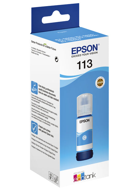 Epson EcoTank 113 Blauw Navulinkt