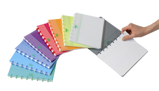 Adoc A5 Ruitschrift 4x8mm 144 Pagina's met PP Kaft Assorti Kleur