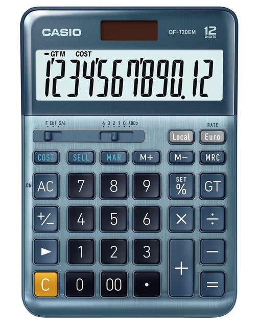 Casio DF-120EM grote rekenmachine voor zakelijk gebruik