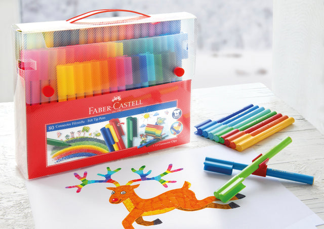 Faber-Castell Connector Kleurstiften Cadeauset, 80 Stuks - 5