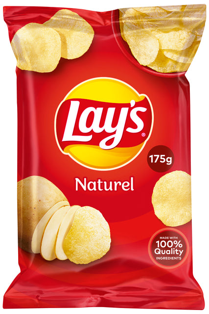 Lay's naturel aardappelschijfjes chips 175 gram