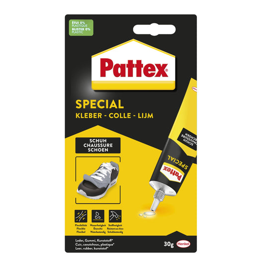 Pattex Schoenlijm 30 gram, voor leer, rubber en plastic