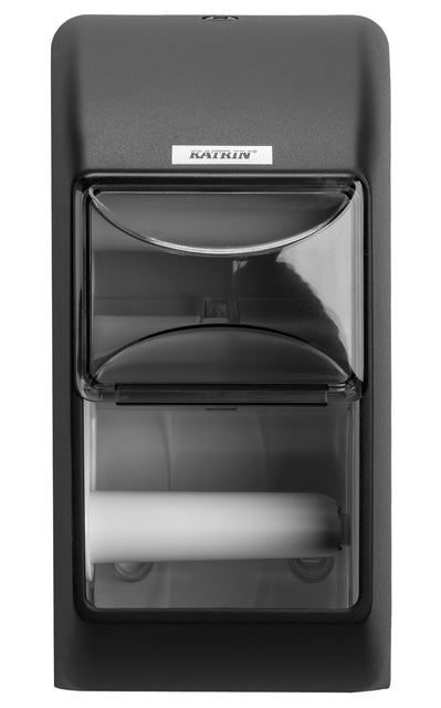 Katrin toiletpapierdispenser 2 rollen zwart