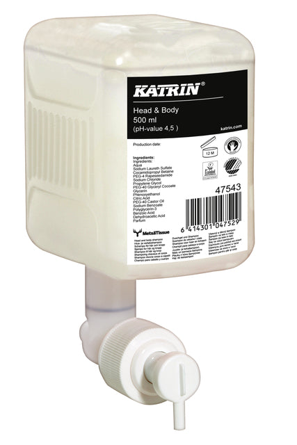 Katrin Head & Body Douchegel 500ml Milde Huidvriendelijke Zeep
