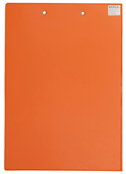 Klemmap A4 staand met penlus, neon oranje