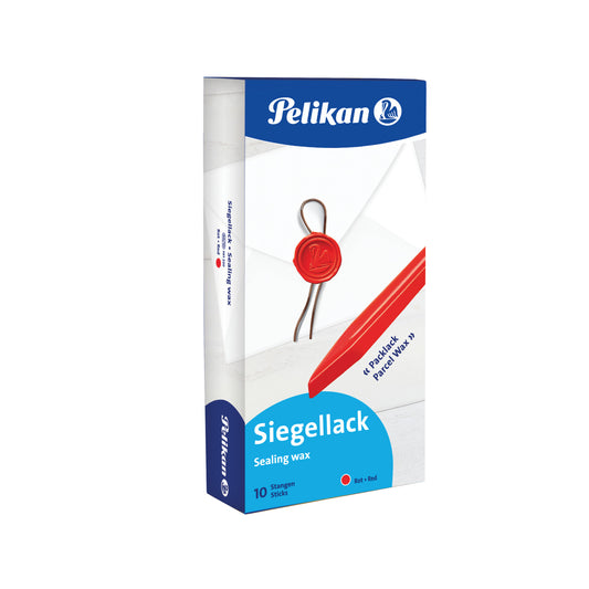 Zegellak Pelikan rood, 60/10, voor lakstempels