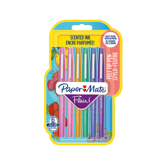 Papermate Flair Geur Fineliner Assortiment, 6 Stuks