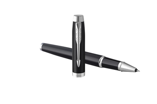 Parker IM CT Mat Zwarte Rollerballpen met goudaccenten
