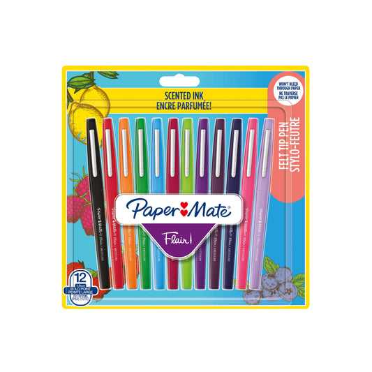 Paper Mate Flair 12 Stuks Geur Fineliners Assortiment
