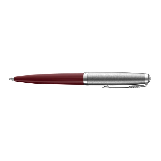 Parker 51 CT Balpen Bordeaux met Chroom Details - 2