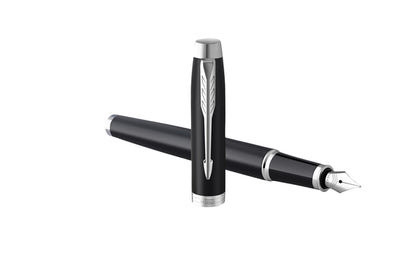 Parker IM CT mat zwart met verchroomde details en betrouwbare penpunt - 5