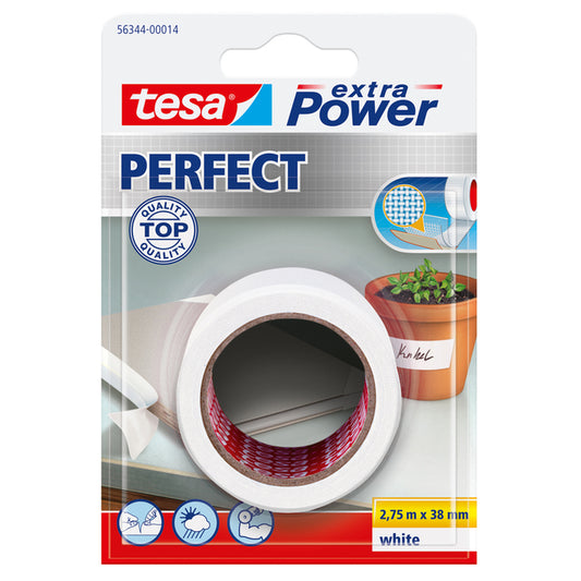 Tesa Perfect Reparatietape 2.75mx38mm Wit