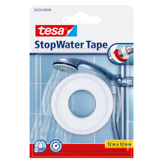 Tesa StopWater Waterdichte Reparatietape 12mx12mm Wit